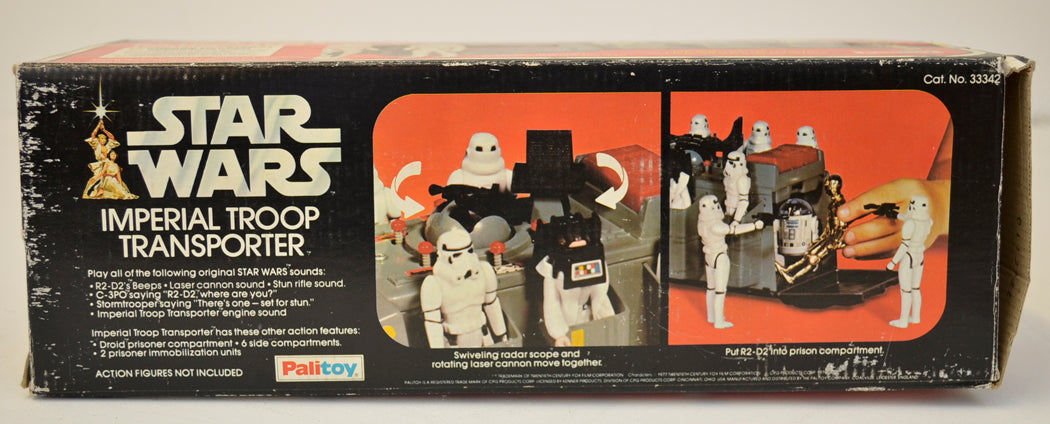 STAR WARS - IMPERIAL TROOP TRANSPORTER - Palitoy Toy - 33342 (BOX SIDE 2 View)  