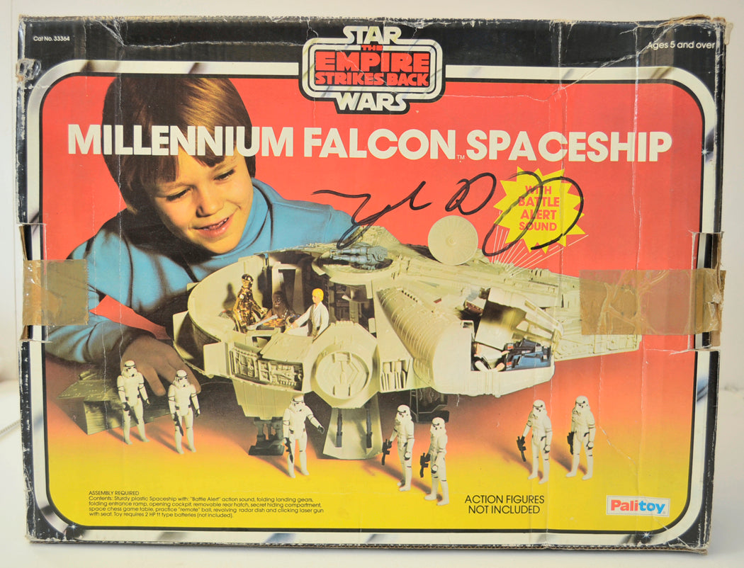 STAR WARS : EMPIRE STRIKES BACK - MILLENNIUM FALCON - Palitoy Toy 33364 (BOX BACK View)  