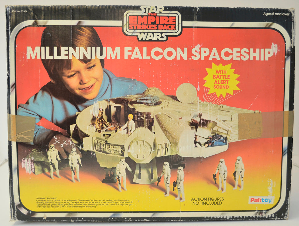 STAR WARS : EMPIRE STRIKES BACK - MILLENNIUM FALCON - Palitoy Toy 33364 (BOX FRONT View)  