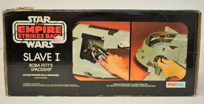 STAR WARS : EMPIRE STRIKES BACK - SLAVE 1 - Palitoy Toy 33356 (BOX SIDE 1 View)  