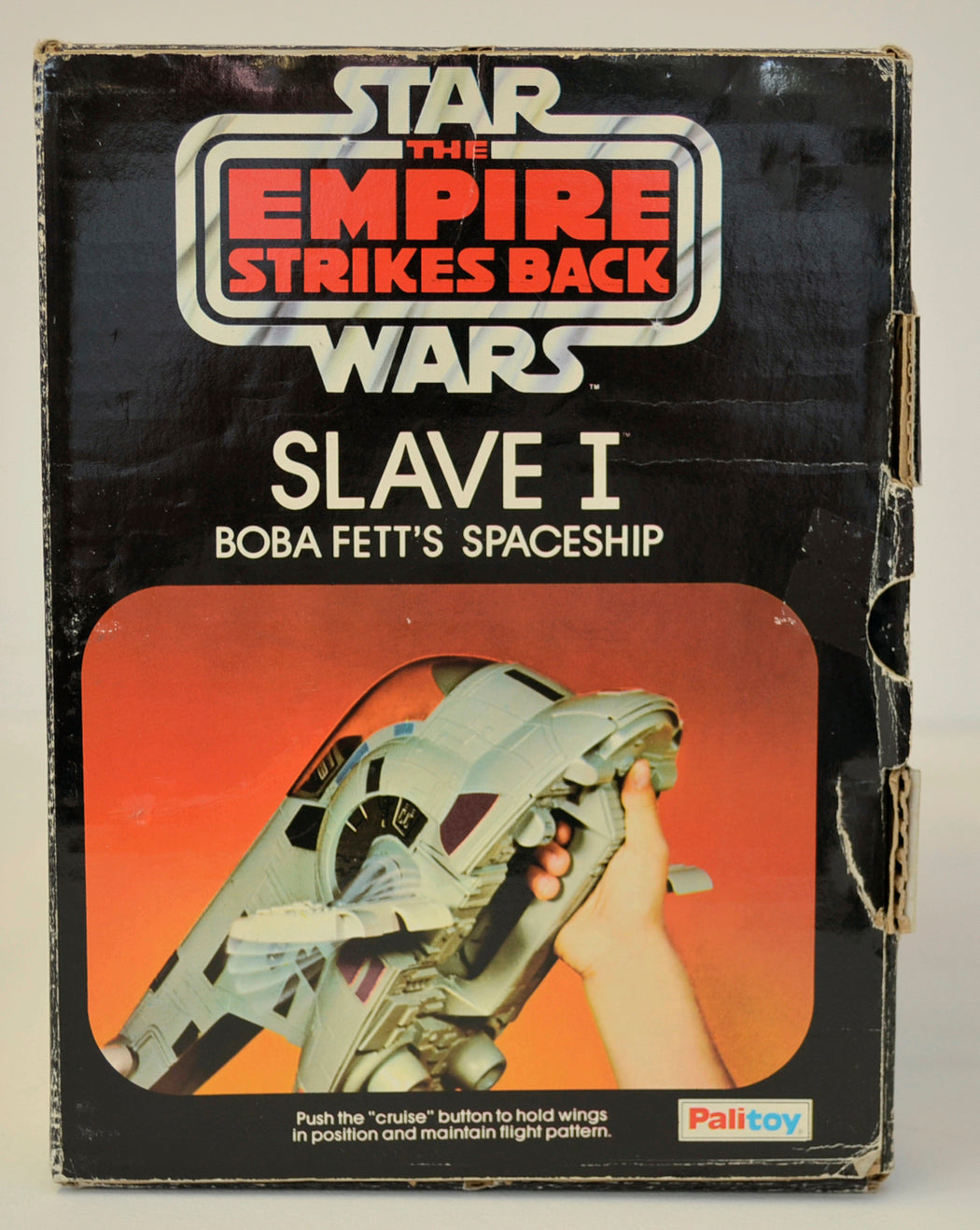 STAR WARS : EMPIRE STRIKES BACK - SLAVE 1 - Palitoy Toy 33356 (BOX SIDE 4 View)  