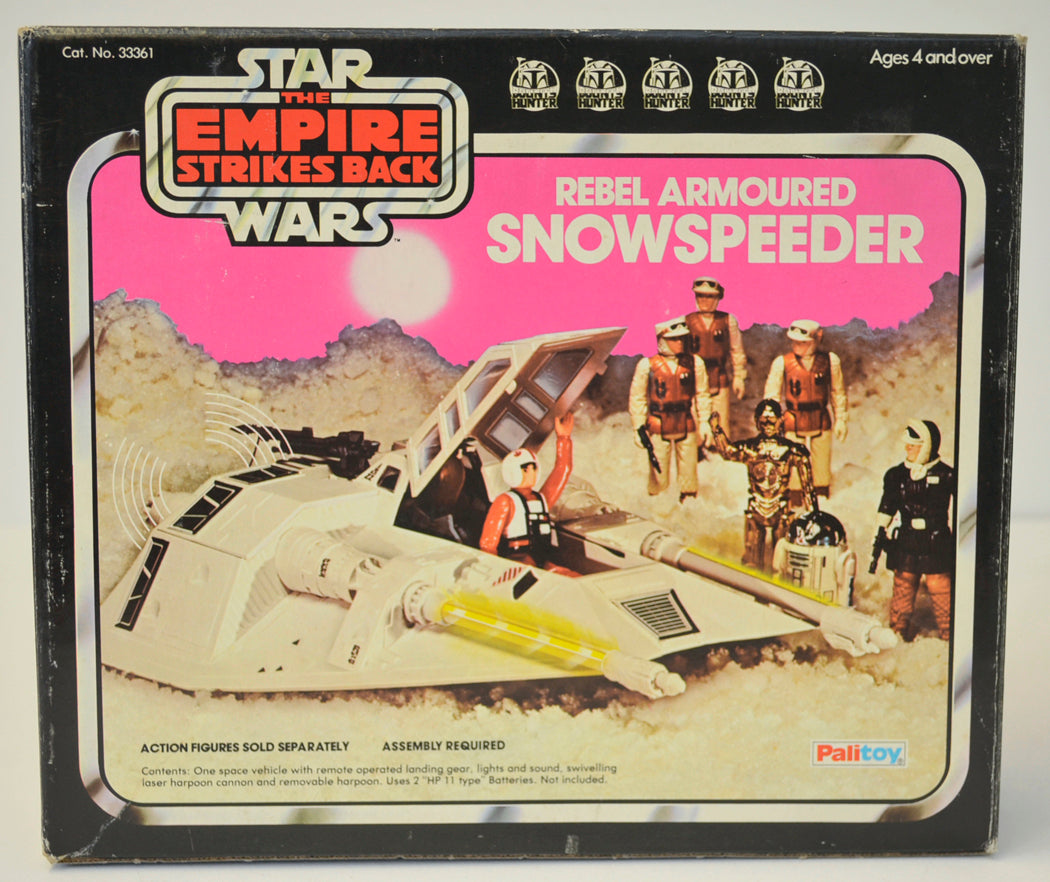 STAR WARS : EMPIRE STRIKES BACK - SNOWSPEEDER - Palitoy Toy - 33361 (BOX FRONT View)  