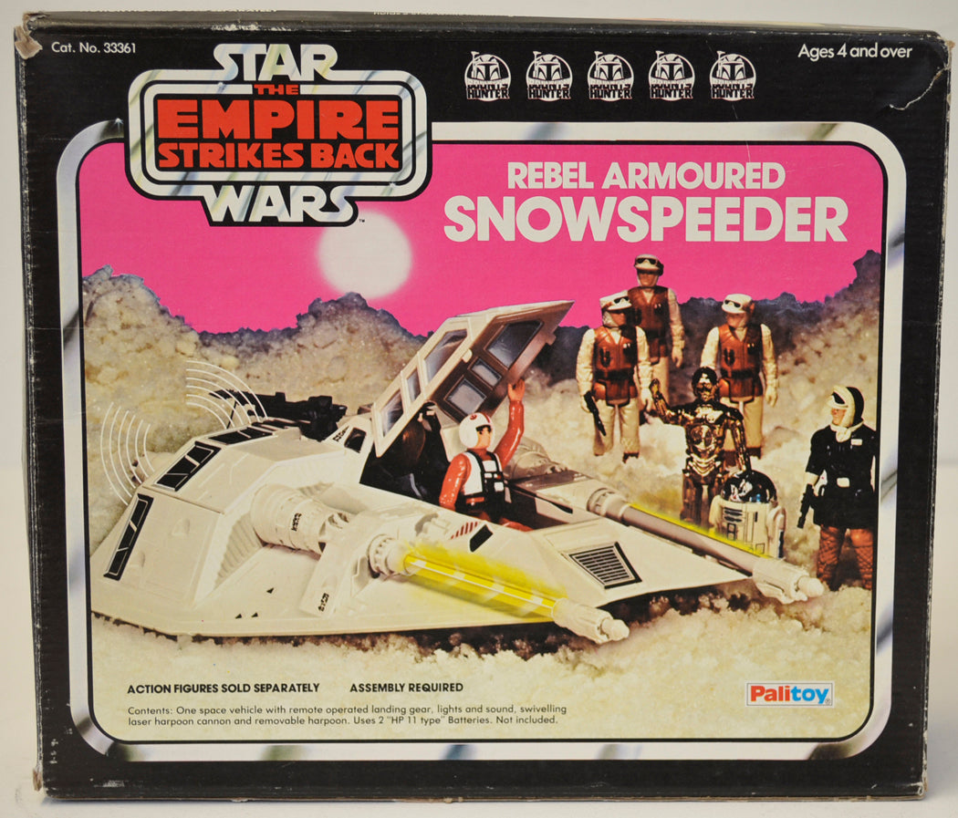 STAR WARS : EMPIRE STRIKES BACK - SNOWSPEEDER - Palitoy Toy - 33361 (BOX FRONT View)  