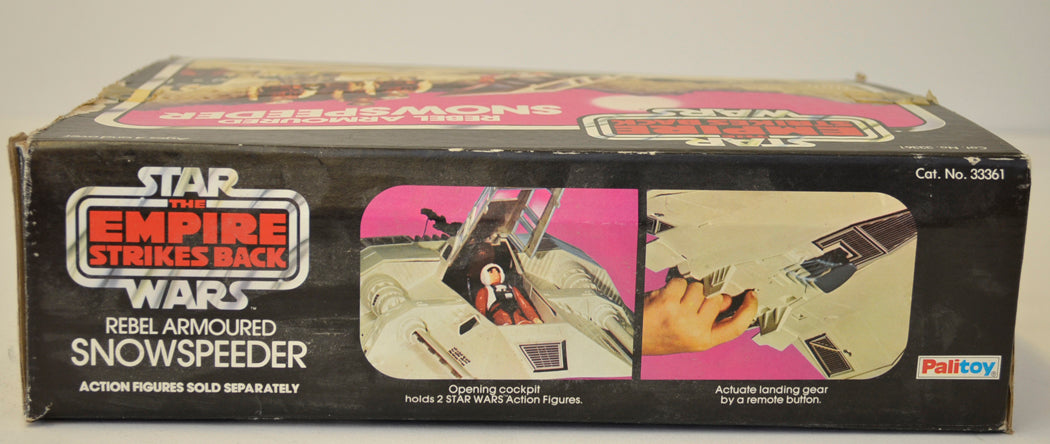 STAR WARS : EMPIRE STRIKES BACK - SNOWSPEEDER - Palitoy Toy - 33361 (BOX SIDE 1 View)  