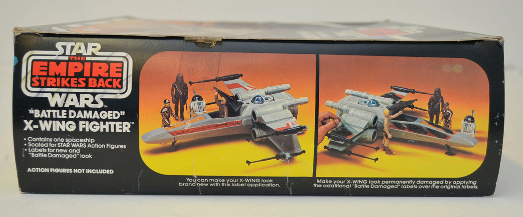 STAR WARS : EMPIRE STRIKES BACK - X-WING FIGHTER - Palitoy Toy - 33388 (BOX SIDE 4 View)  