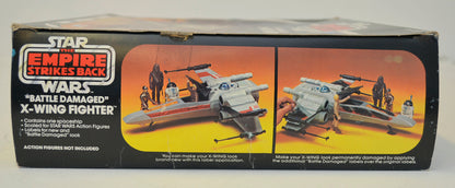 STAR WARS : EMPIRE STRIKES BACK - X-WING FIGHTER - Palitoy Toy - 33388 (BOX SIDE 4 View)  