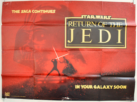 Star Wars : Return Of The Jedi  (Teaser / Advance Version)   Original Quad Poster - Film Poster - Movie Poster  