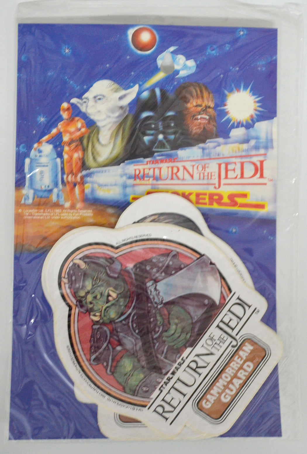 STAR WARS : THE RETURN OF THE JEDI (Gammorrean Guard) Fun Products International 12 pack Sticker Set 