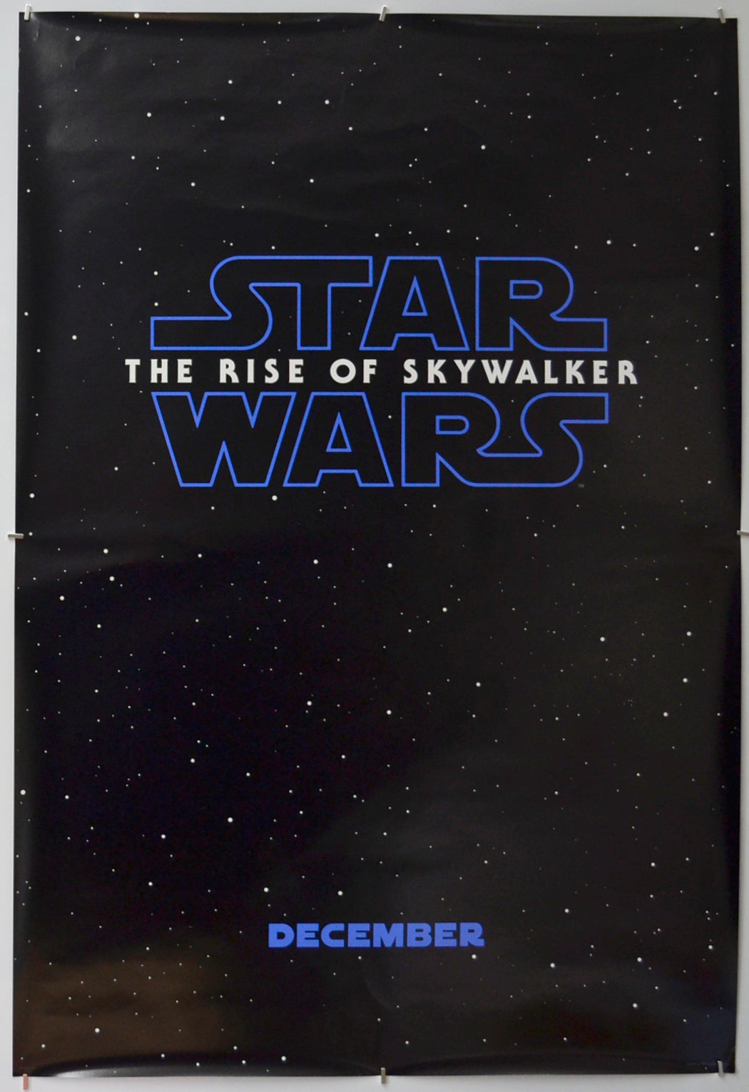 Star Wars: The Rise Of Skywalker (Title Text Teaser / Advance Version) Original One Sheet Poster - Film Poster - Movie Poster