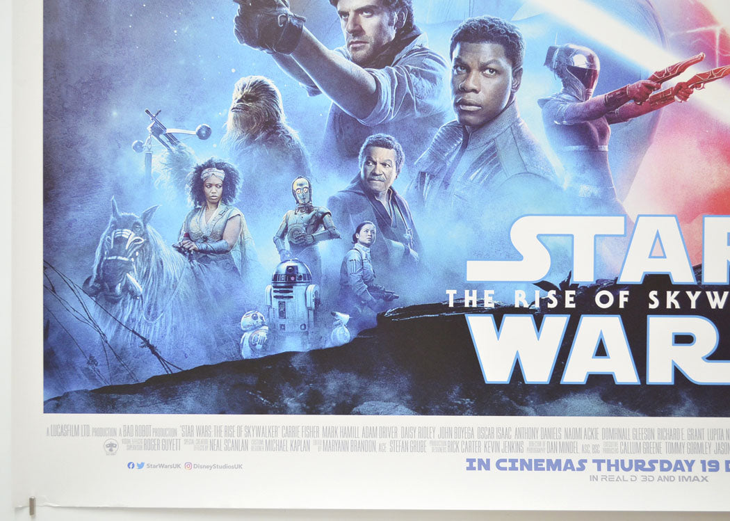 STAR WARS: THE RISE OF SKYWALKER (Bottom Left) Cinema Quad Movie Poster 