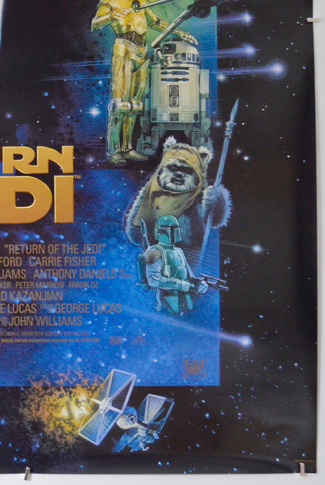 STAR WARS : THE RETURN OF THE JEDI (Bottom Right) Cinema One Sheet Movie Poster 