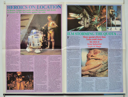 STAR WARS : RETURN OF THE JEDI (Inside 2) Cinema Souvenir Brochure 