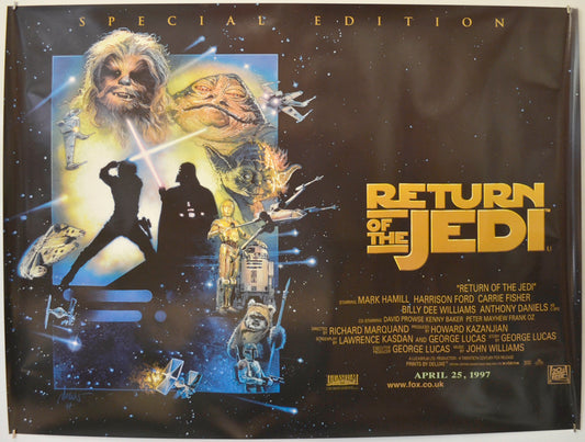 Star Wars Episode VI : The Return Of The Jedi  (1997 Special Edition Quad Poster)   Original Quad Poster - Film Poster - Movie Poster