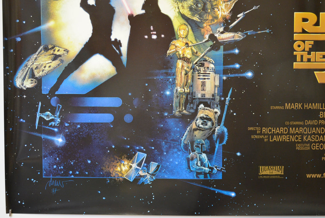 STAR WARS EPISODE VI : THE RETURN OF THE JEDI (Bottom Left) Cinema Quad Movie Poster 