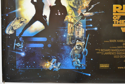 STAR WARS EPISODE VI : THE RETURN OF THE JEDI (Bottom Left) Cinema Quad Movie Poster 