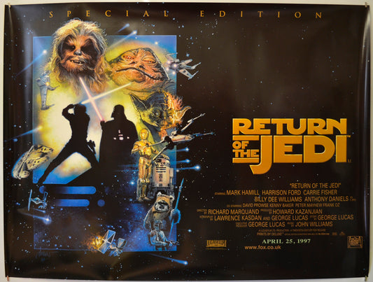 Star Wars Episode VI : The Return Of The Jedi (1997 Special Edition Quad Poster)  Original Quad Poster - Film Poster - Movie Poster