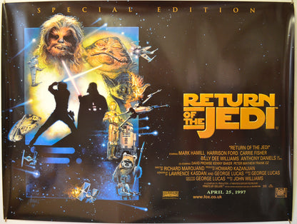 Star Wars Episode VI : The Return Of The Jedi (1997 Special Edition Quad Poster)  Original Quad Poster - Film Poster - Movie Poster