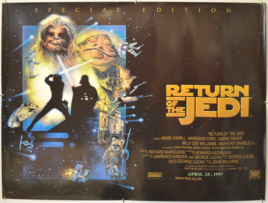 Star Wars Episode VI : The Return Of The Jedi (1997 Special Edition Quad Poster) Original Quad Poster - Film Poster - Movie Poster