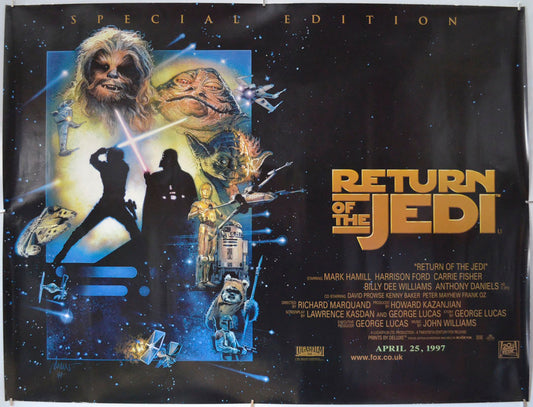 Star Wars Episode VI : The Return Of The Jedi (1997 Special Edition Quad Poster)  Original Quad Poster - Film Poster - Movie Poster