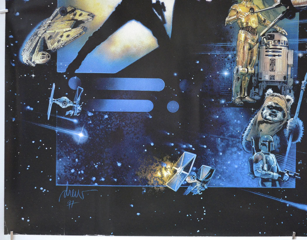 STAR WARS EPISODE VI : THE RETURN OF THE JEDI (Bottom Left) Cinema Quad Movie Poster 