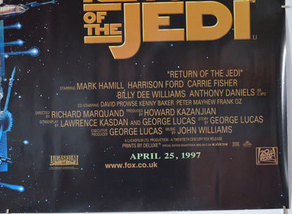 STAR WARS EPISODE VI : THE RETURN OF THE JEDI (Bottom Right) Cinema Quad Movie Poster 