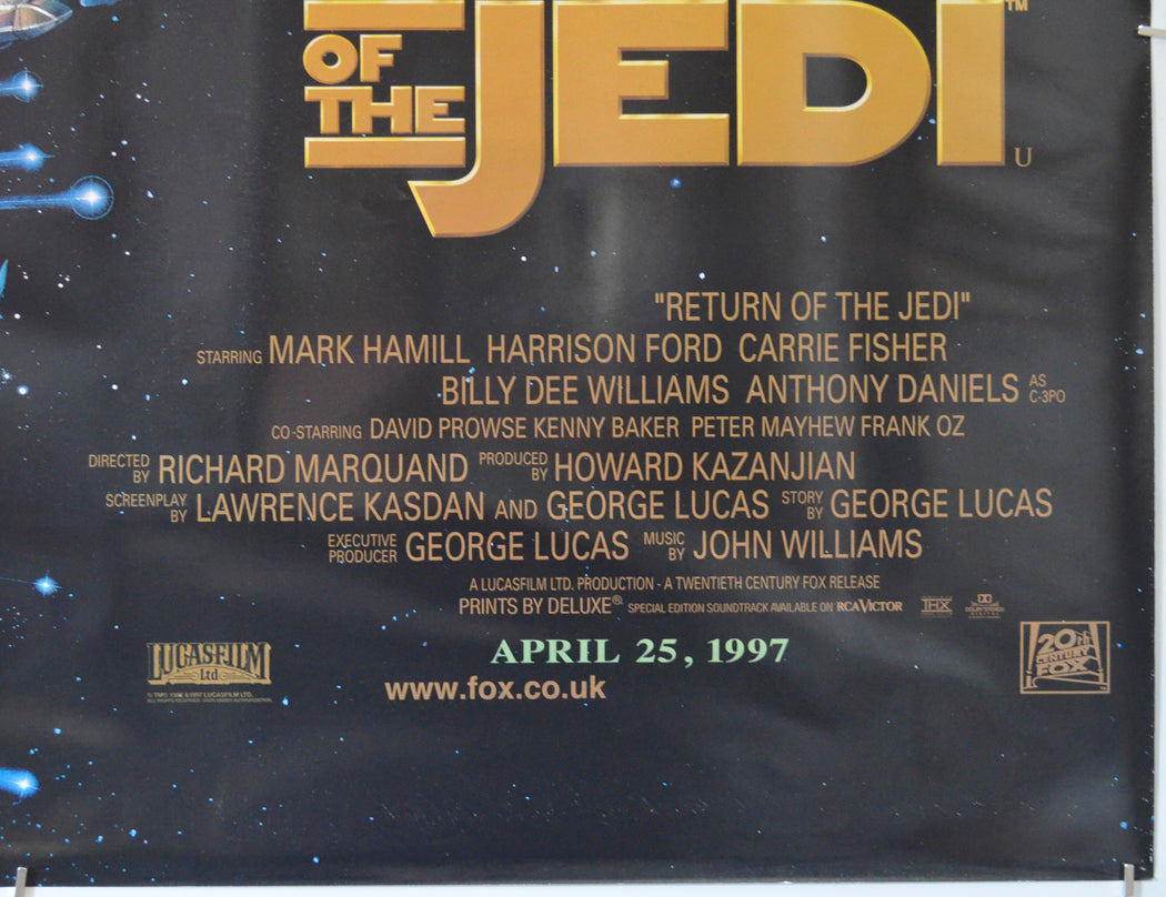 STAR WARS EPISODE VI : THE RETURN OF THE JEDI (Bottom Right) Cinema Quad Movie Poster 