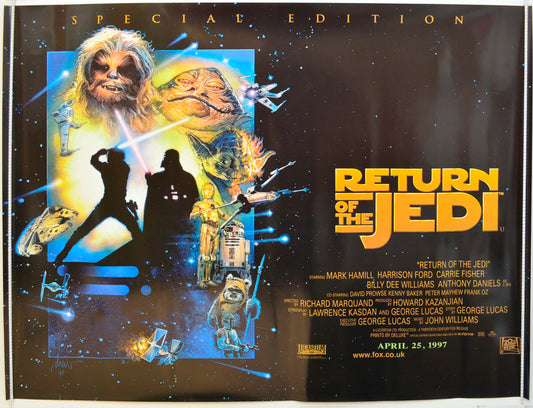 Star Wars Episode VI : The Return Of The Jedi  (1997 Special Edition Quad Poster)   Original Quad Poster - Film Poster - Movie Poster  