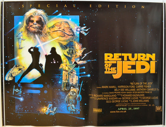 Star Wars Episode VI : The Return Of The Jedi  (1997 Special Edition Quad Poster)   Original Quad Poster - Film Poster - Movie Poster  