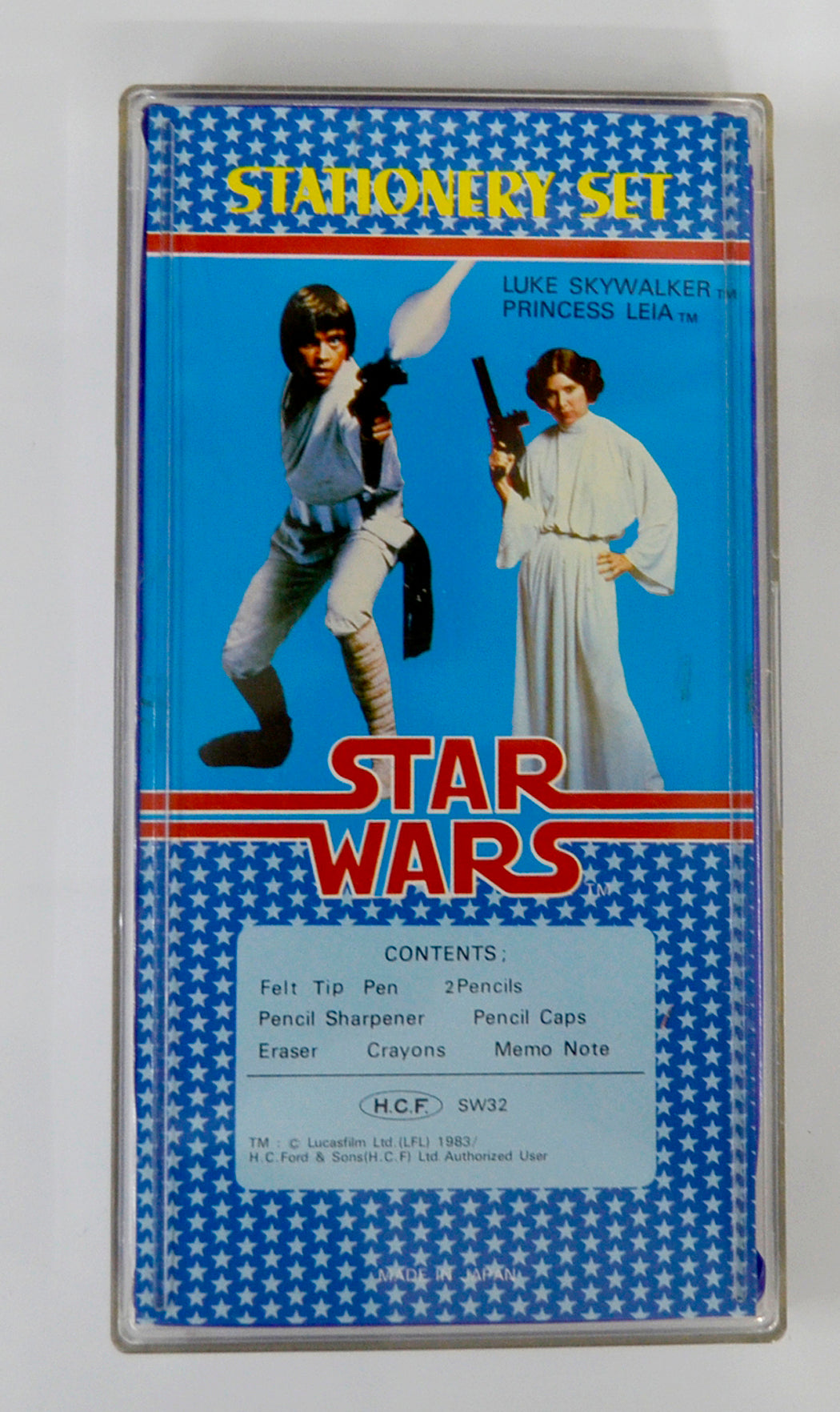 STAR WARS : Stationary Set x 3 - H.C. Ford and Sons Ltd. (Luke and Leia set back) 