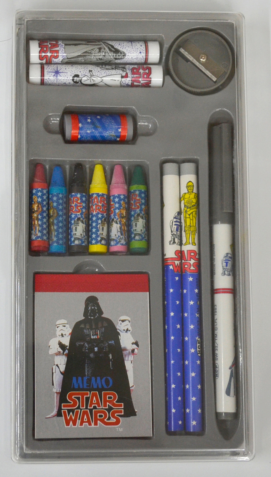 STAR WARS : Stationary Set x 3 - H.C. Ford and Sons Ltd. (Darth Vader set front)  