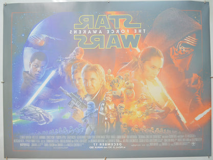 STAR WARS : THE FORCE AWAKENS (Back) Cinema Quad Movie Poster 