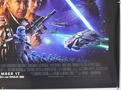 STAR WARS : THE FORCE AWAKENS (Bottom Right) Cinema Quad Movie Poster 