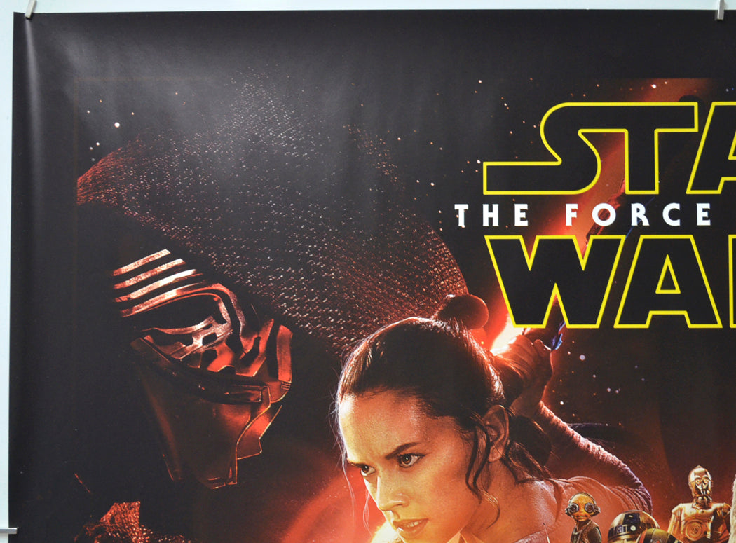 STAR WARS : THE FORCE AWAKENS (Top Left) Cinema Quad Movie Poster 