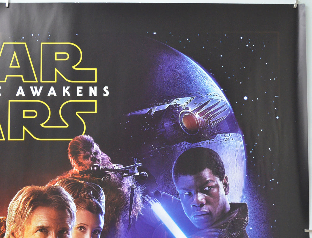 STAR WARS : THE FORCE AWAKENS (Top Right) Cinema Quad Movie Poster 