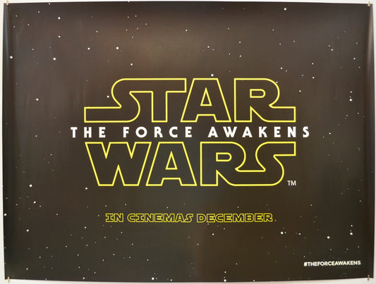 Star Wars : The Force Awakens  (Teaser / Advance Version)   Original Quad Poster - Film Poster - Movie Poster