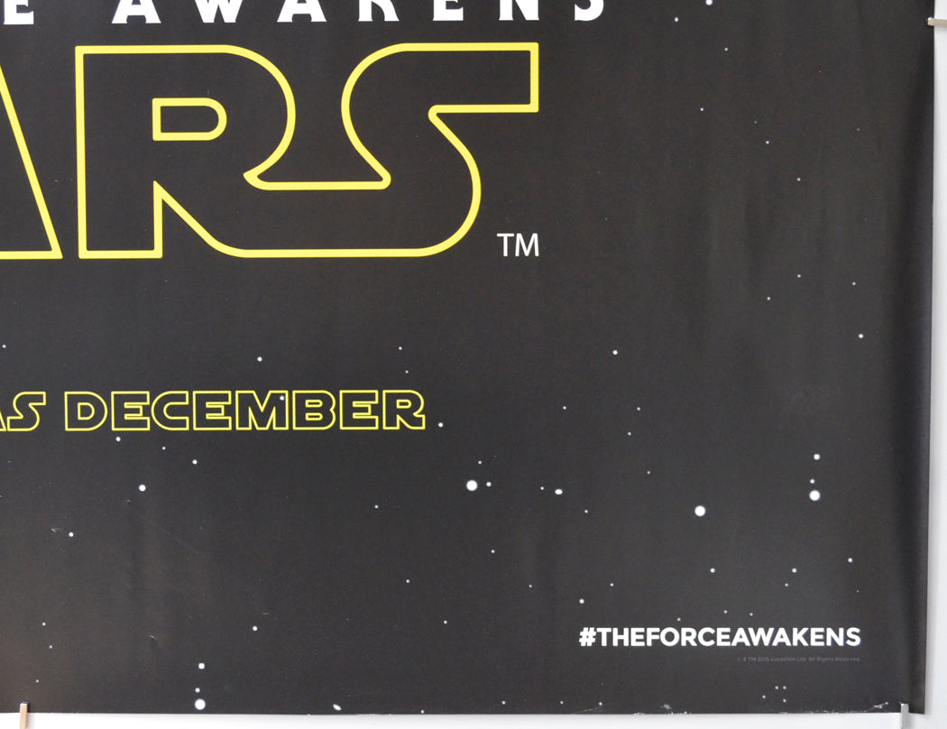 STAR WARS : THE FORCE AWAKENS (Bottom Right) Cinema Quad Movie Poster 