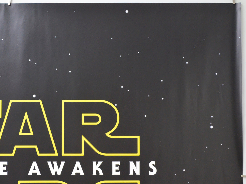 STAR WARS : THE FORCE AWAKENS (Top Right) Cinema Quad Movie Poster 