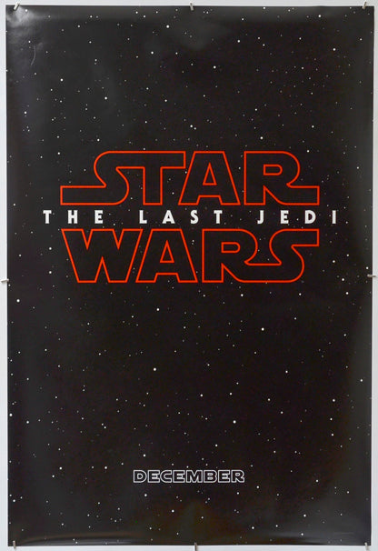 Star Wars : The Last Jedi - Original One Sheet Poster - Film Poster - Movie Poster 