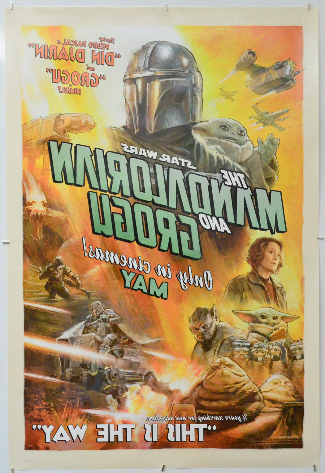 Star Wars: The Mandalorian and Grogu (Back) Cinema One Sheet Movie Poster 