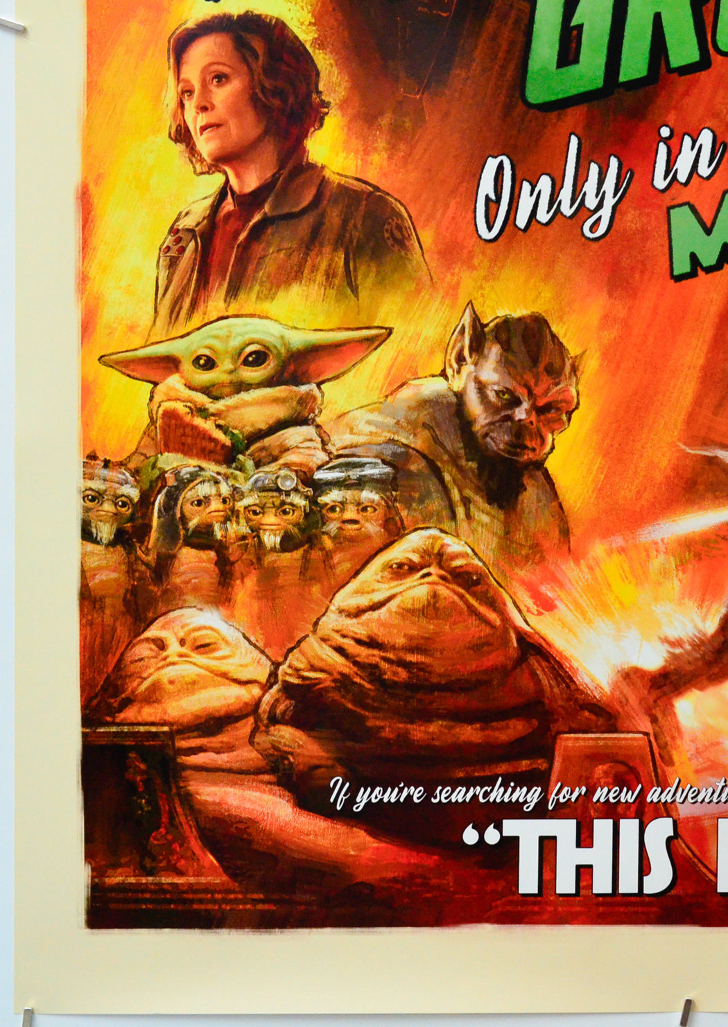 Star Wars: The Mandalorian and Grogu (Bottom Left) Cinema One Sheet Movie Poster 