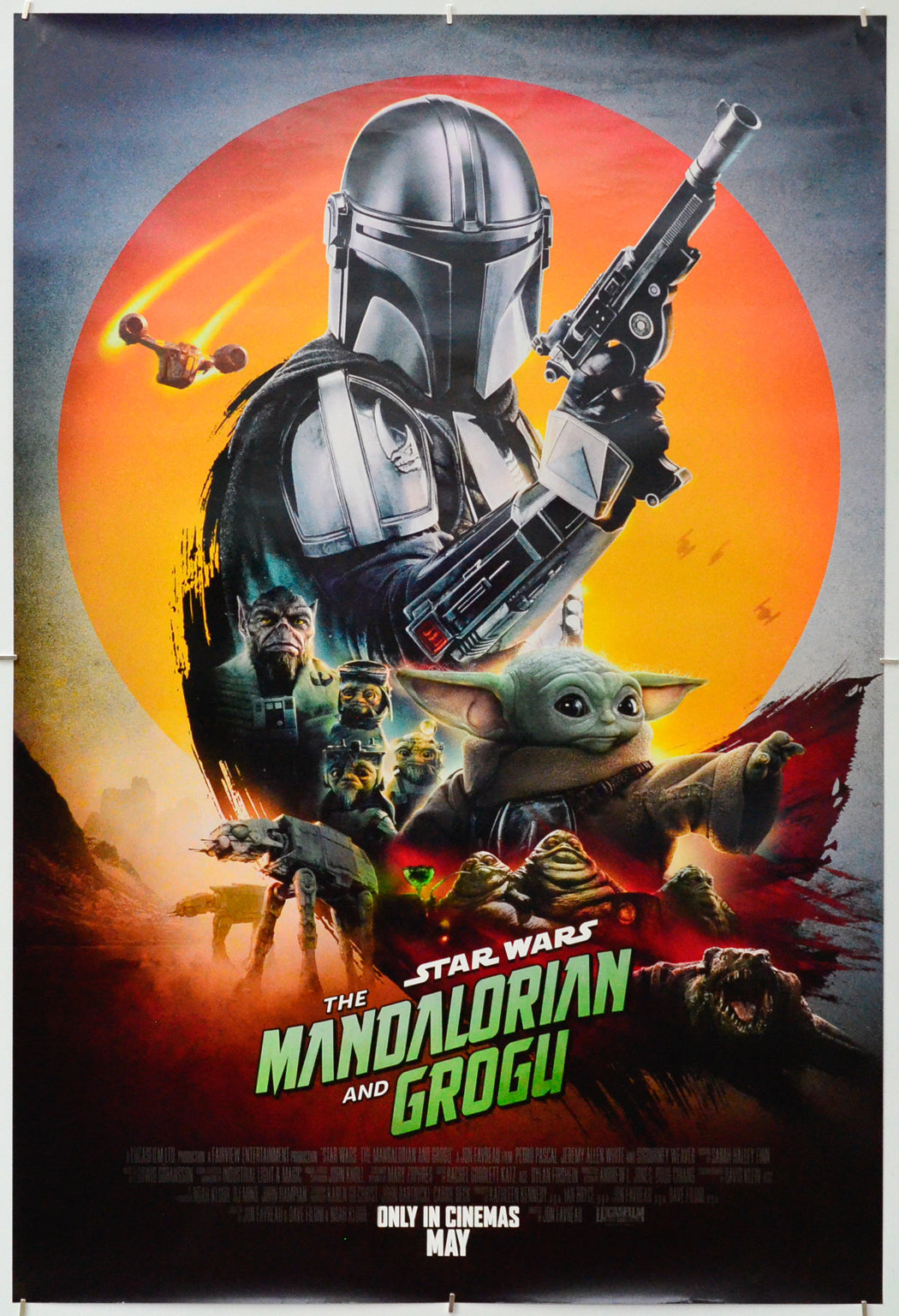 Star Wars: The Mandalorian and Grogu - Original One Sheet Poster - Film Poster - Movie Poster 