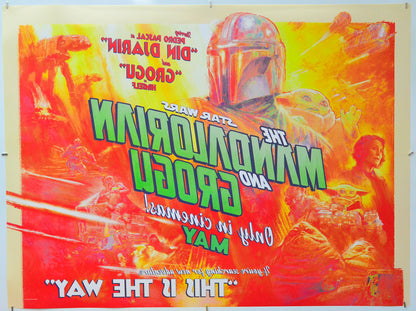 Star Wars: The Mandalorian and Grogu (Back) Cinema Quad Movie Poster 