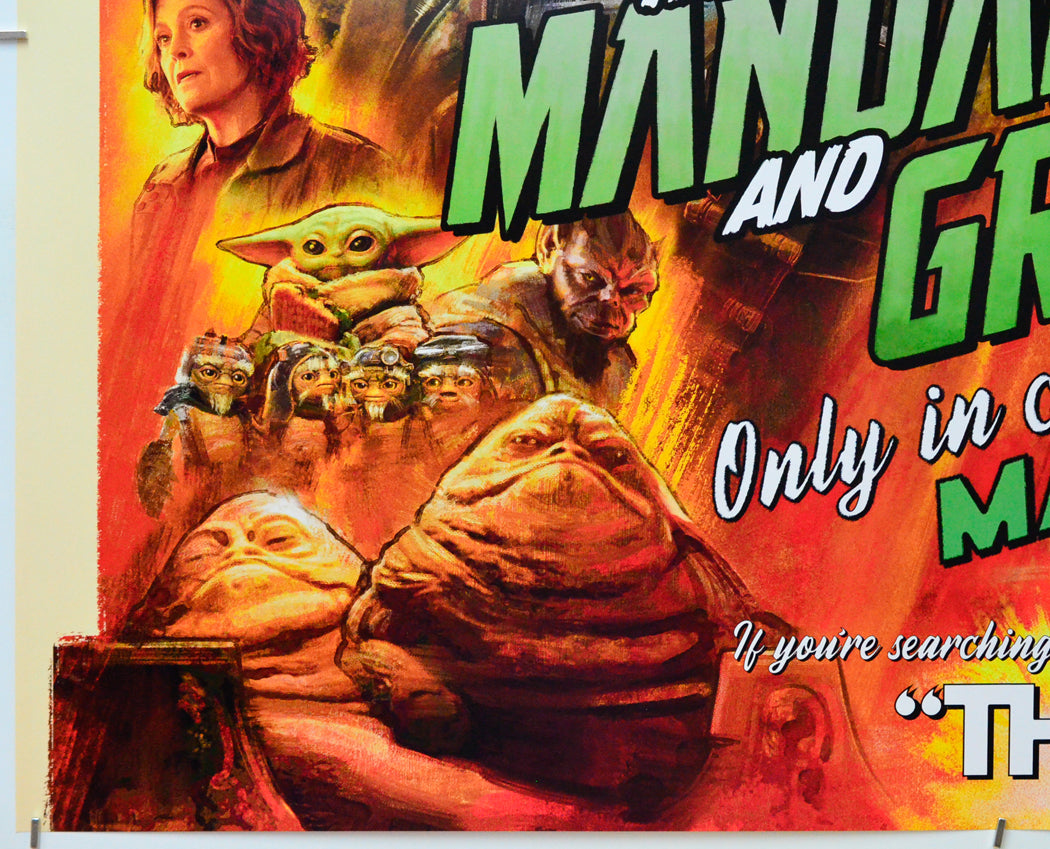 Star Wars: The Mandalorian and Grogu (Bottom Left) Cinema Quad Movie Poster 
