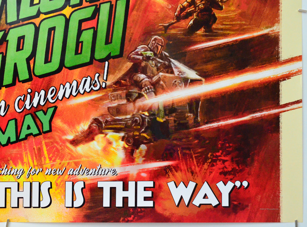 Star Wars: The Mandalorian and Grogu (Bottom Right) Cinema Quad Movie Poster 