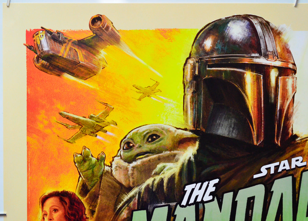 Star Wars: The Mandalorian and Grogu (Top Left) Cinema Quad Movie Poster 