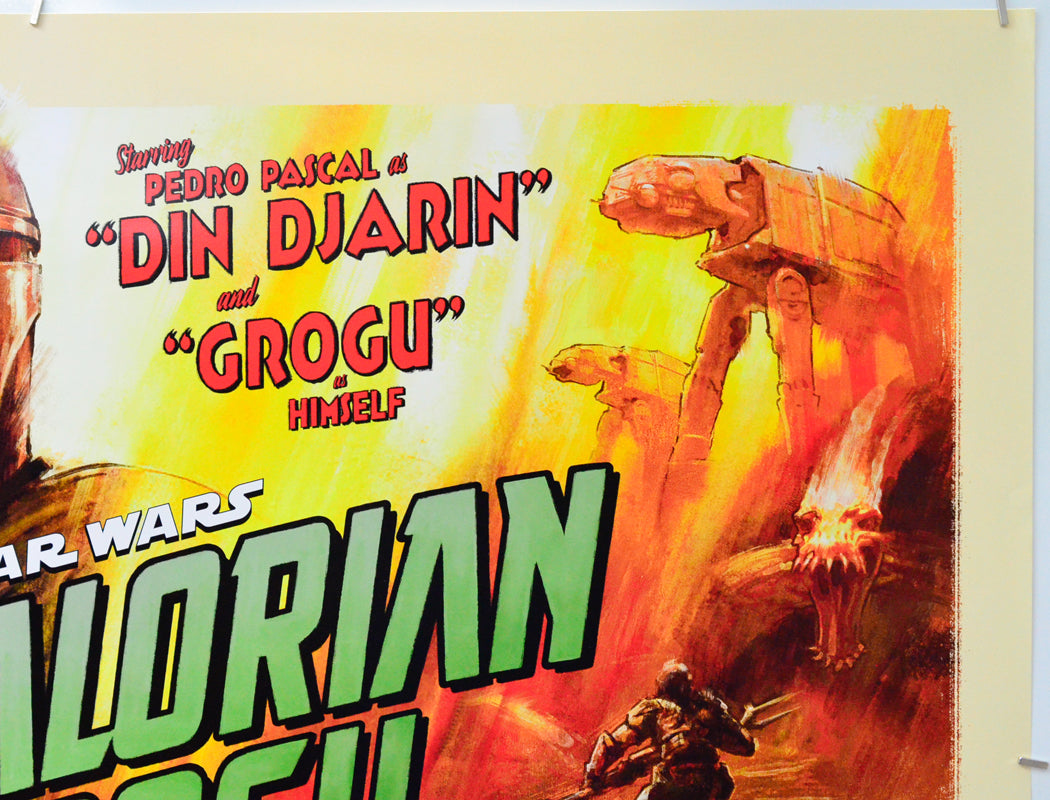Star Wars: The Mandalorian and Grogu (Top Right) Cinema Quad Movie Poster 