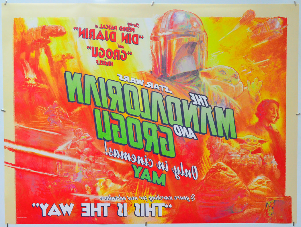 Star Wars: The Mandalorian and Grogu (Back) Cinema Quad Movie Poster 