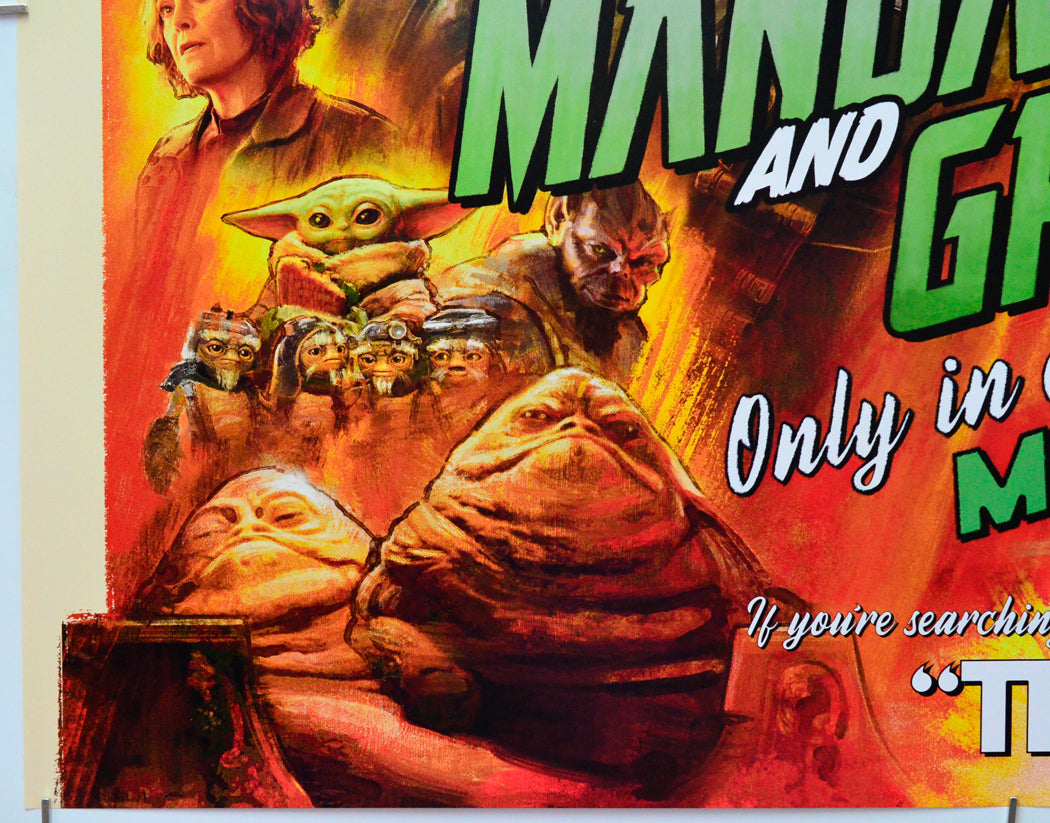 Star Wars: The Mandalorian and Grogu (Bottom Left) Cinema Quad Movie Poster 