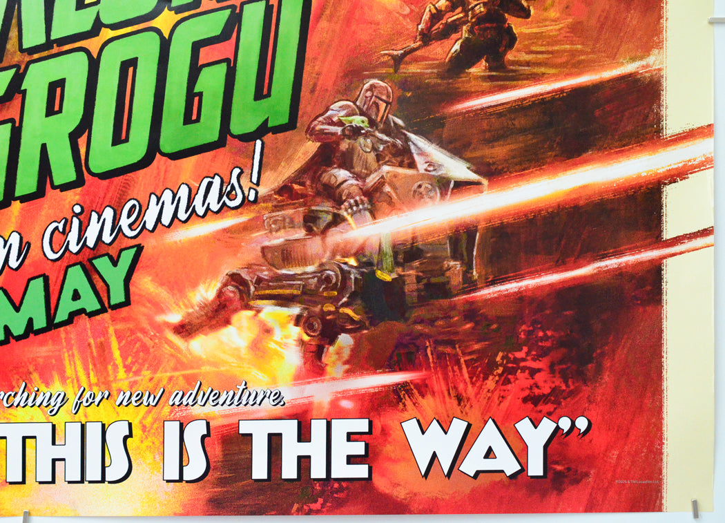 Star Wars: The Mandalorian and Grogu (Bottom Right) Cinema Quad Movie Poster 