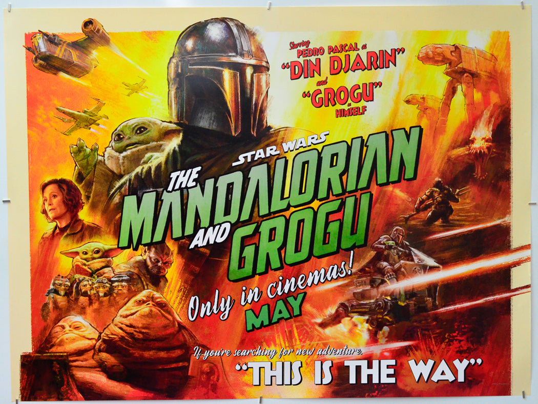 Star Wars: The Mandalorian and Grogu - Original Quad Poster - Film Poster - Movie Poster
